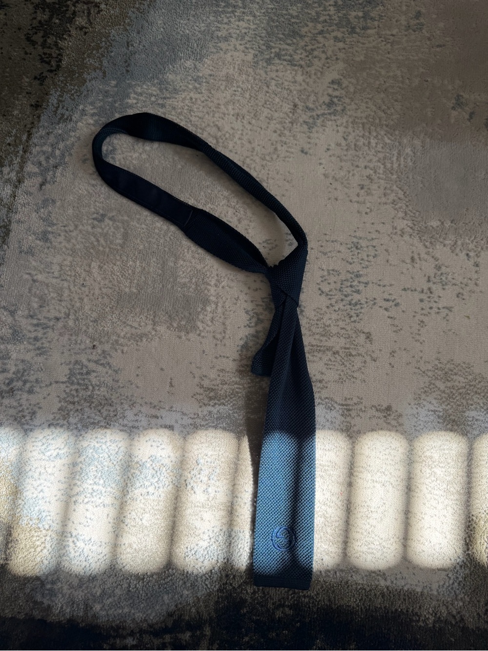 Gucci Navy Blue Textured Silk Tie